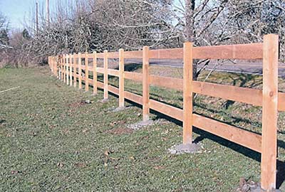 3 rail fence